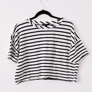 Navy + White Stripped T-Shirt